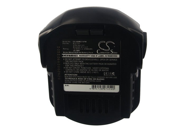 Replacement Battery for AEG B1214G – Power Tools – 2100mAh/25.2Wh / 12.0V