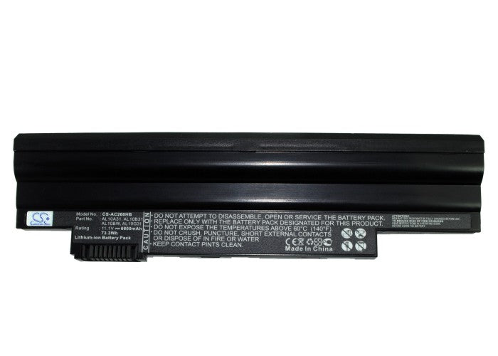 Replacement Battery for eMachines 355-131G16ikk – Notebook, Laptop – 6600mAh / 11.1V