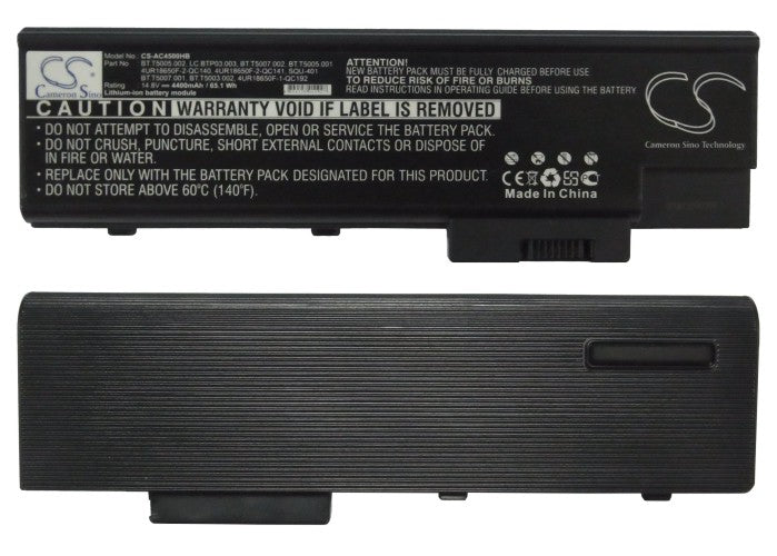 Replacement Battery for Acer Aspire 1410 – Notebook, Laptop – 4400mAh/65.12Wh / 14.8V