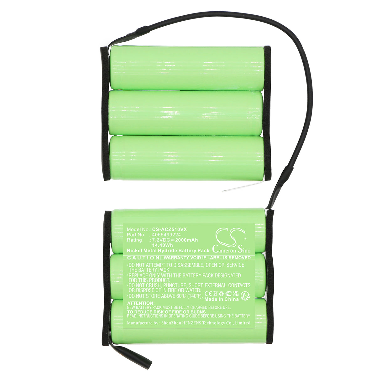 Replacement Battery for AEG ZB5106 – Vacuum – 2000mAh / 7.2V