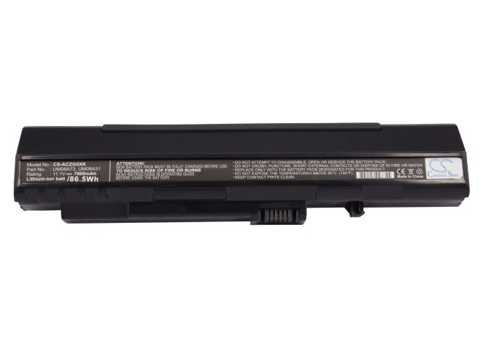 Replacement Battery for Gateway LT1000 – Notebook, Laptop – 7800mAh / 11.1V