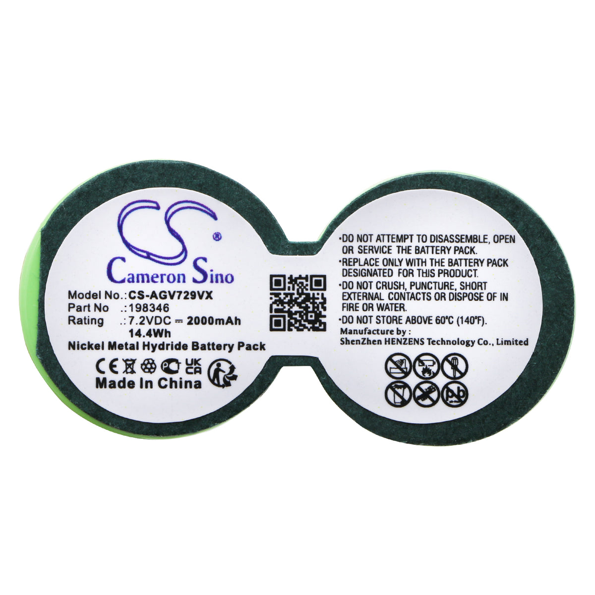 Replacement Battery for AEG Quigg VC 72.09 – Vacuum – 2000mAh / 7.2V
