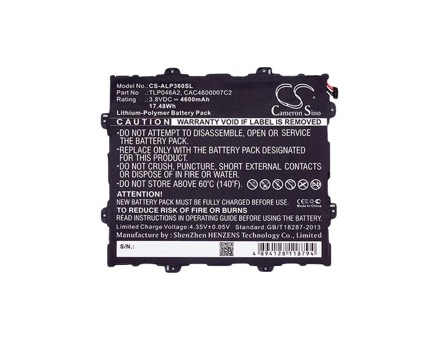 Replacement Battery for Alcatel OT-P360X – Tablet – 4600mAh / 3.8V - image 5