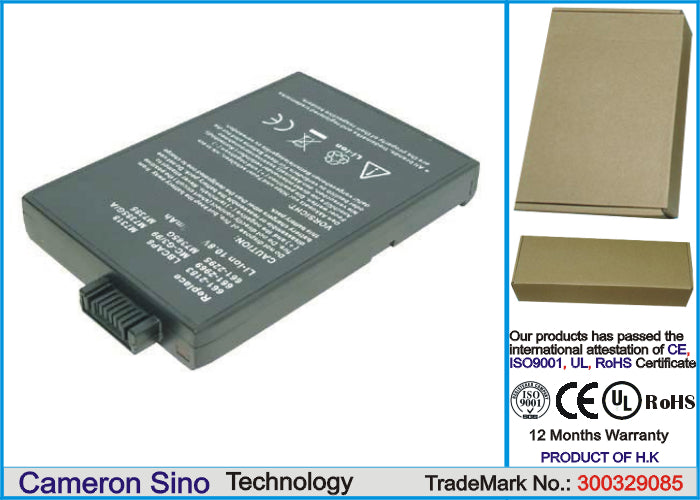 Replacement Battery for Apple PowerBook G3 (1999 models) – Notebook, Laptop – 6600mAh / 10.8V - image 1