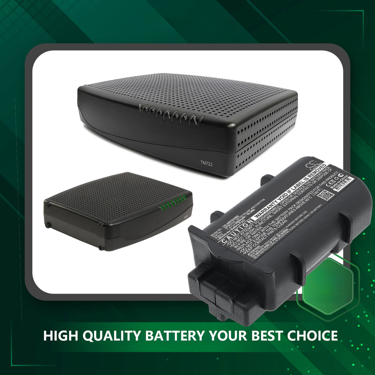 Replacement Battery for ARRIS TM602G/115 – Cable Modem – 2600mAh / 7.4V