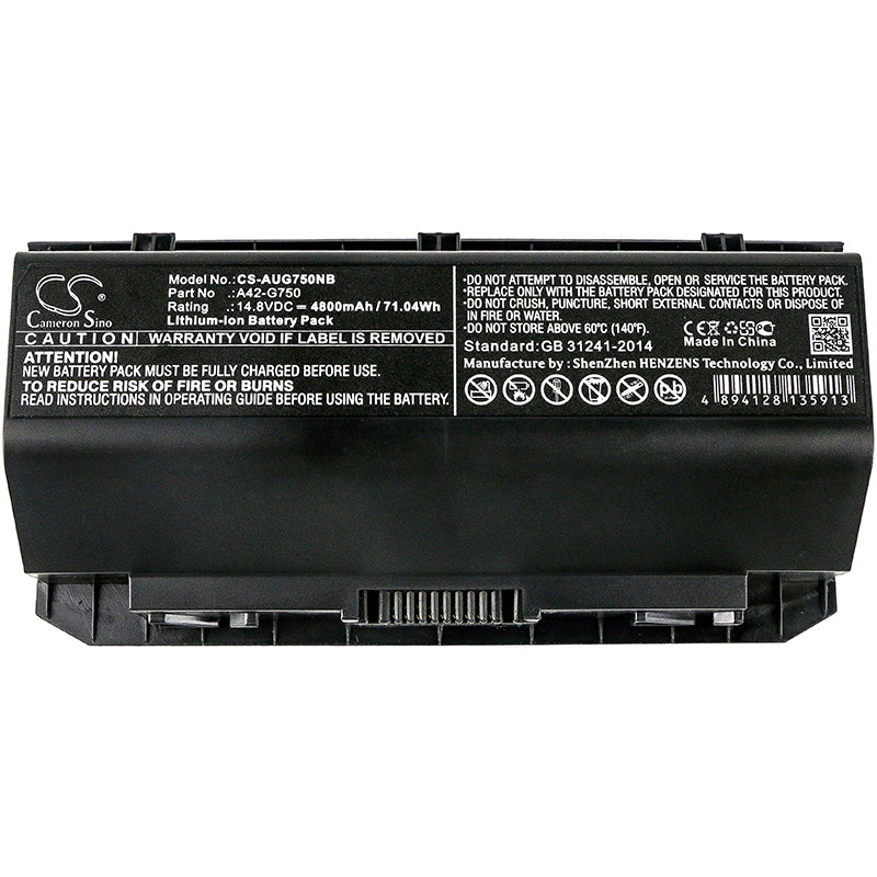 Replacement Battery for Asus G750 – Notebook, Laptop – 4800mAh / 14.8V - image 3