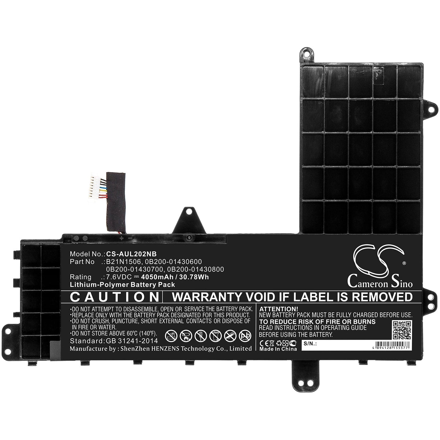 Replacement Battery for Asus E502SA-XO123T – Notebook, Laptop – 4050mAh / 7.6V - image 3