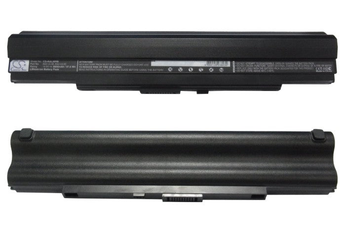 Replacement Battery for Asus Asus UL80Ag-A1 – Notebook, Laptop – 6600mAh / 14.8V