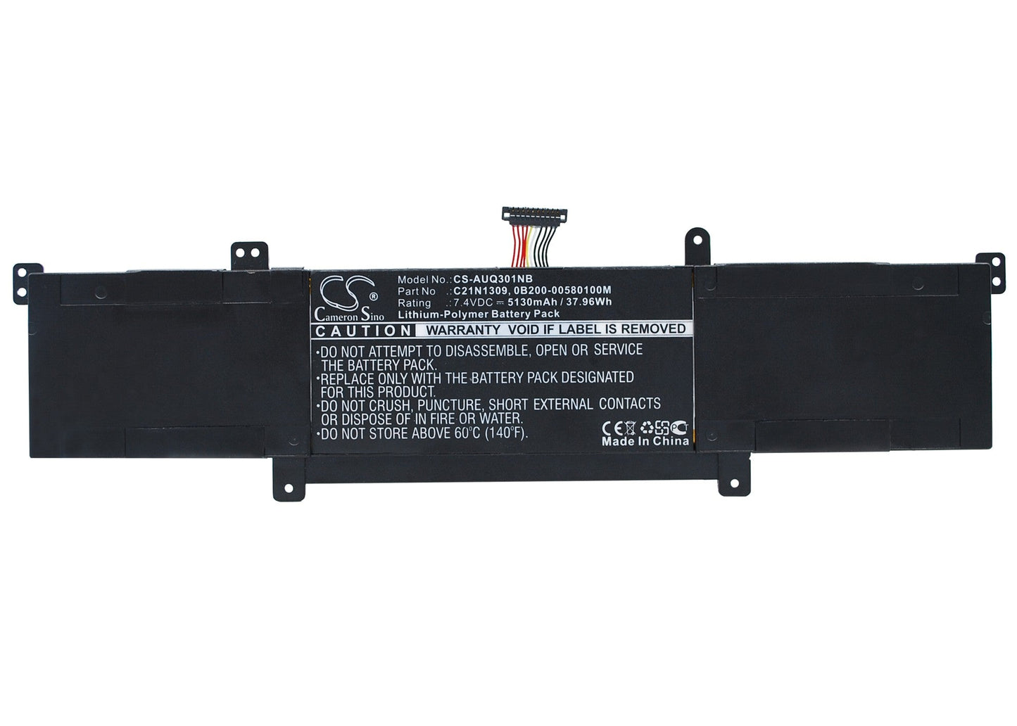 Replacement Battery for Asus Q301LA-BHI5T02 – Notebook, Laptop – 5130mAh / 37.96Wh / 7.4V