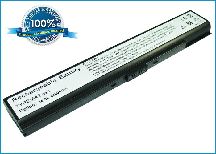 Replacement Battery for Asus W1 – Notebook, Laptop – 4400mAh / 14.8V - image 1