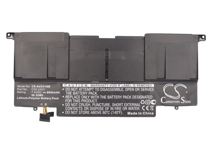 Replacement Battery for Asus UX31 – Notebook, Laptop – 6800mAh / 50.32Wh / 7.4V