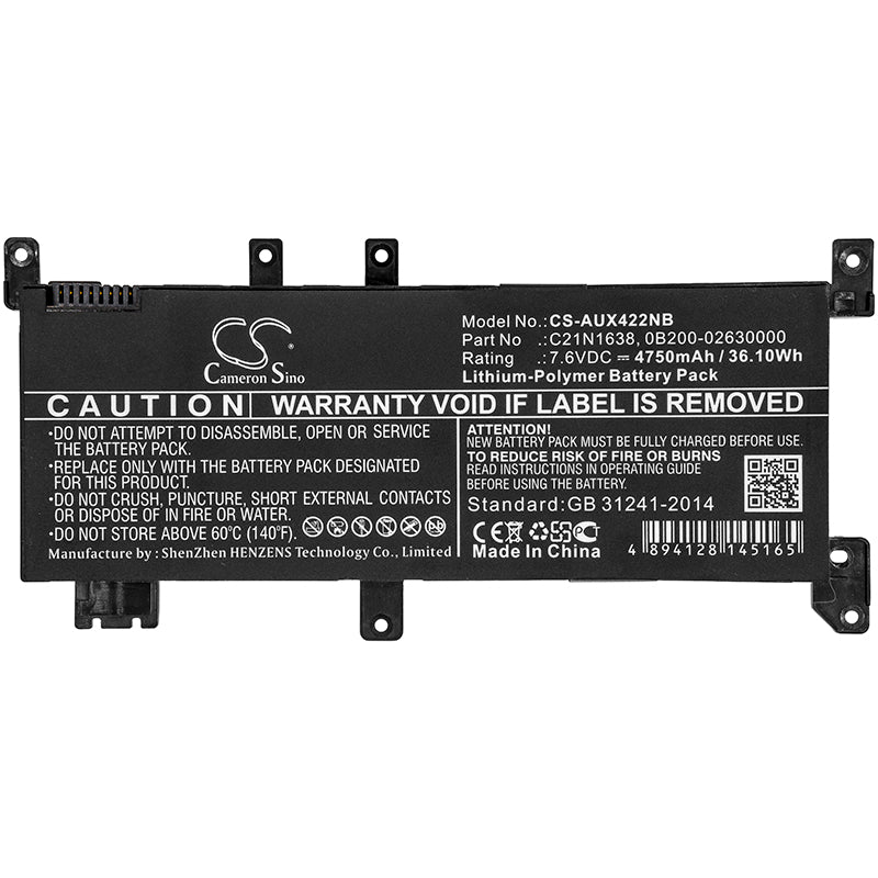 Replacement Battery for Asus Vivobook X442 – Notebook, Laptop – 4750mAh / 7.6V - image 3