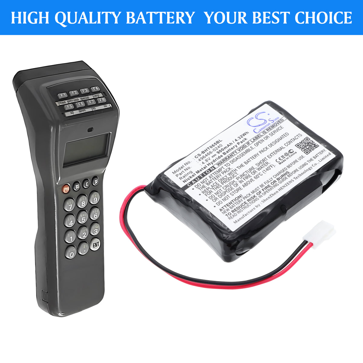 Replacement Battery for Denso BHT-2065 – Barcode Scanner – 900mAh / 4.8V