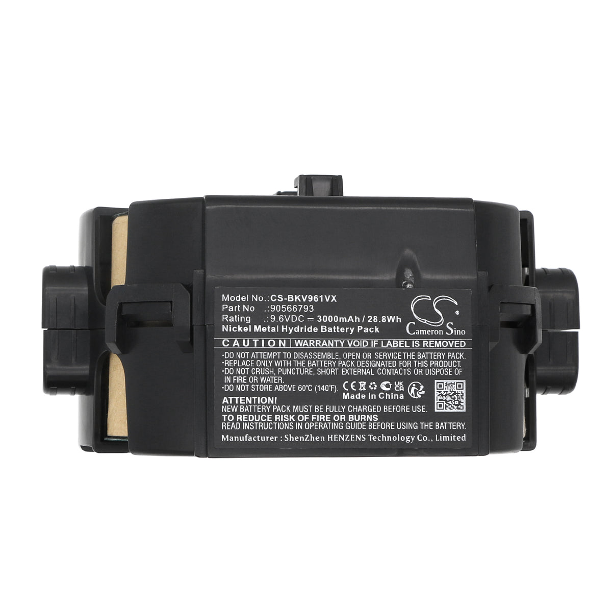 Replacement Battery for Black&Decker DV9610N – Vacuum – 3000mAh / 9.6V