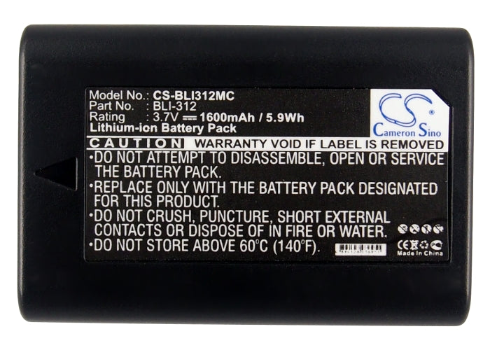 Replacement Battery for Leica BM8 – Camera – 1600mAh / 5.92Wh / 3.7V