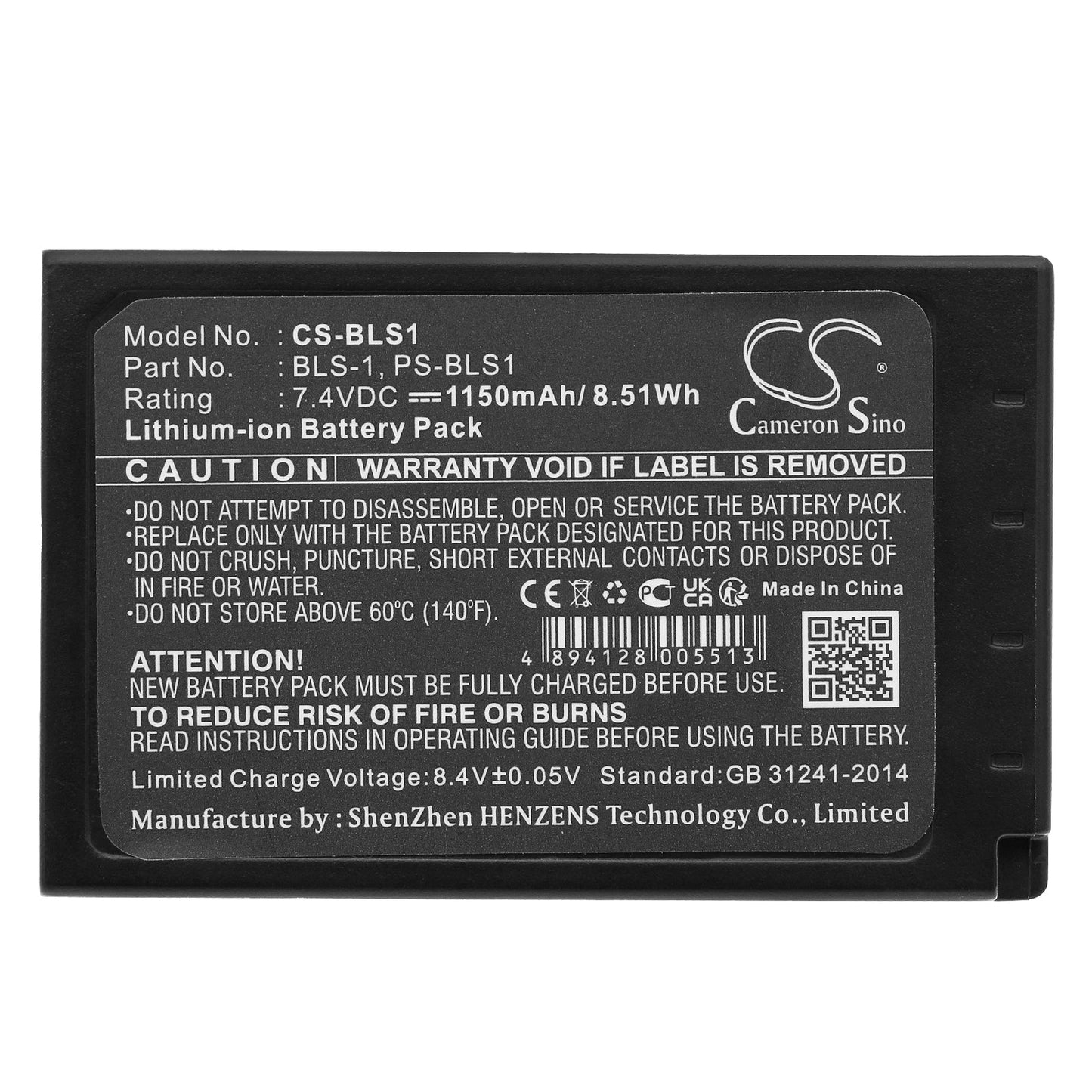 Replacement Battery for Olympus E-400 – Camera – 1150mAh / 7.4V