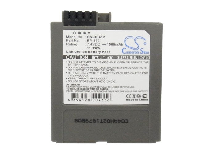 Replacement Battery for Canon DM-MV3 – Camera – 1500mAh / 7.4V - image 5