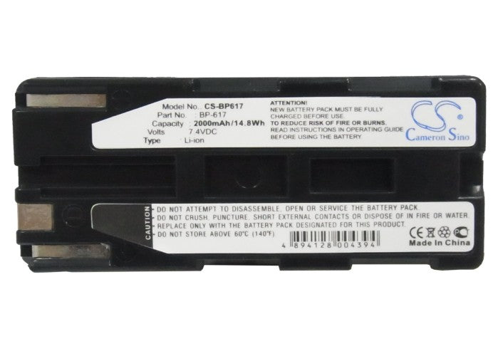 Replacement Battery for Canon DM-MV20i – Camera – 2000mAh / 7.4V - image 5