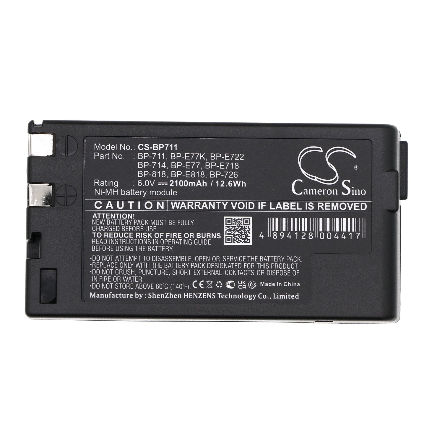 Replacement Battery for Canon E06 – Camera – 2100mAh / 12.6Wh / 6.0V