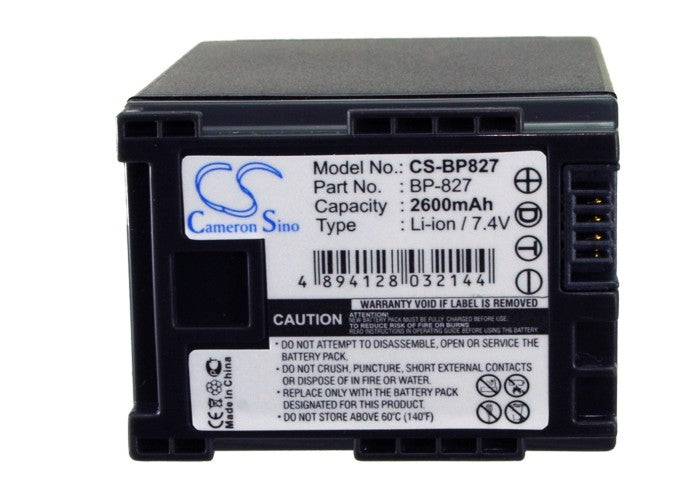 Replacement Battery for Canon FS10 – Camera – 2600mAh / 19.24Wh / 7.4V