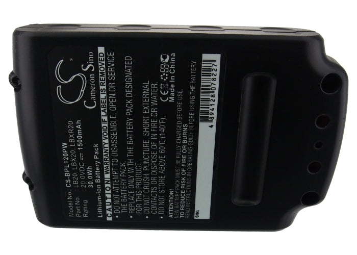 Replacement Battery for Bostitch BTC400 – Power Tools – 1500mAh / 30.00Wh / 20.0V