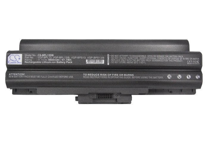 Replacement Battery for Sony VAIO VGN-AW230J/H – Notebook, Laptop – 8800mAh / 11.1V - image 5