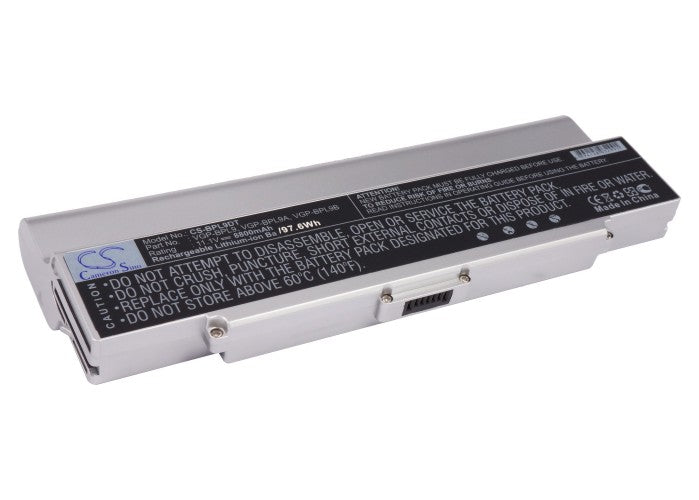 Replacement Battery for Sony VAIO VGN-AR41E – Notebook, Laptop – 8800mAh / 11.1V - image 1