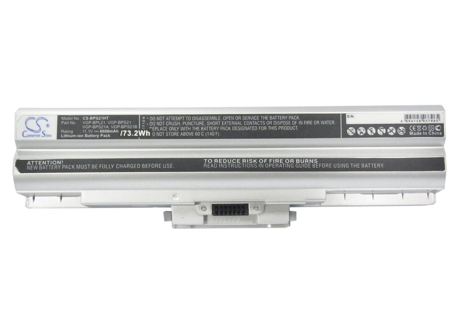 Replacement Battery for Sony AIO VPCF11JFX/B VAIO VPCF11M1E – Notebook, Laptop – 6600mAh / 73.26Wh / 11.1V