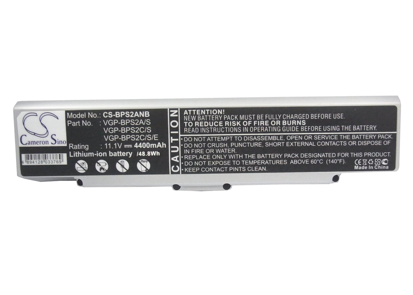 Replacement Battery for Sony VAIO VGC-LA38G – Notebook, Laptop – 4400mAh / 11.1V