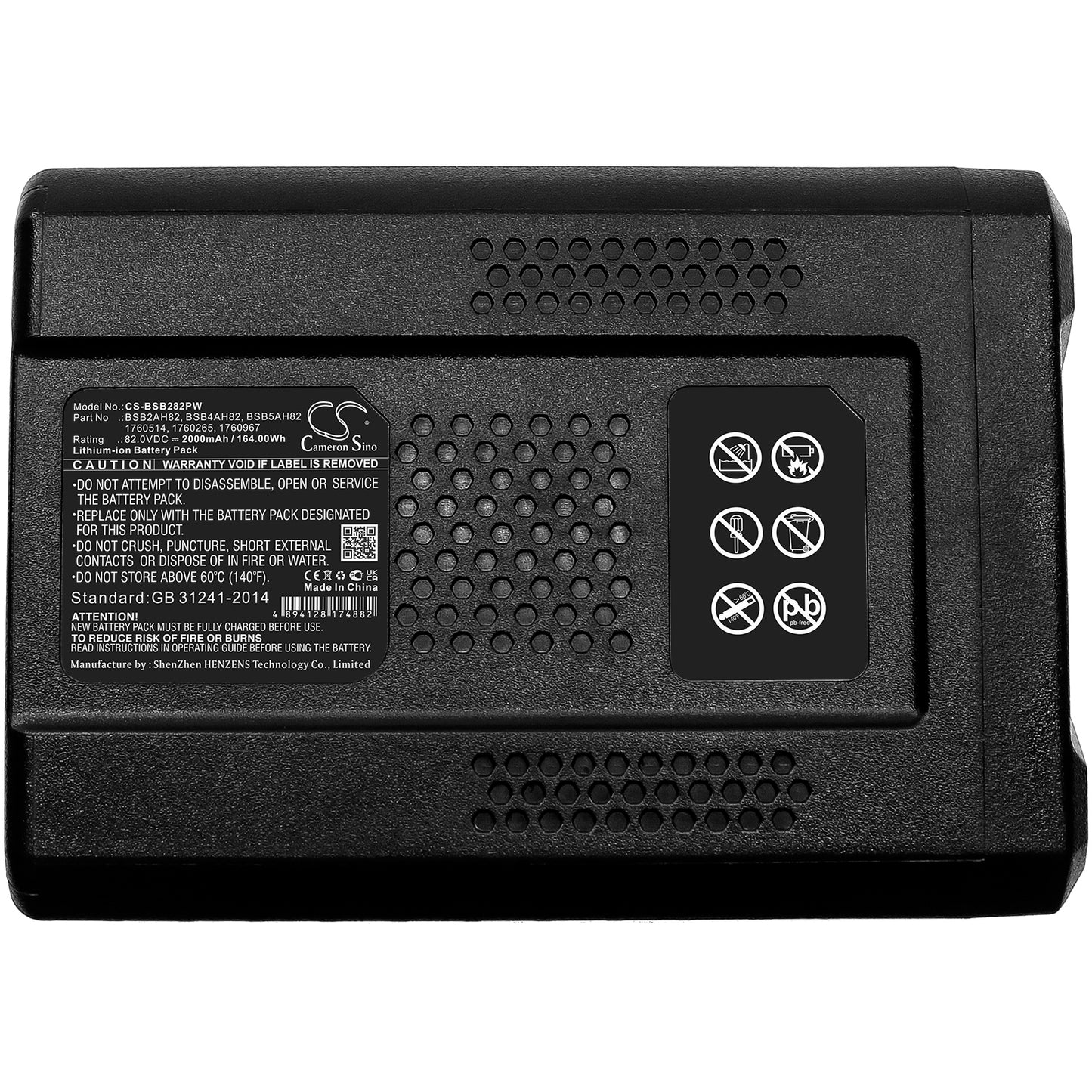 Replacement Battery for Briggs & Stratton Snapper XD 82V lawn – Garden Tool – 2000mAh / 82V - image 5