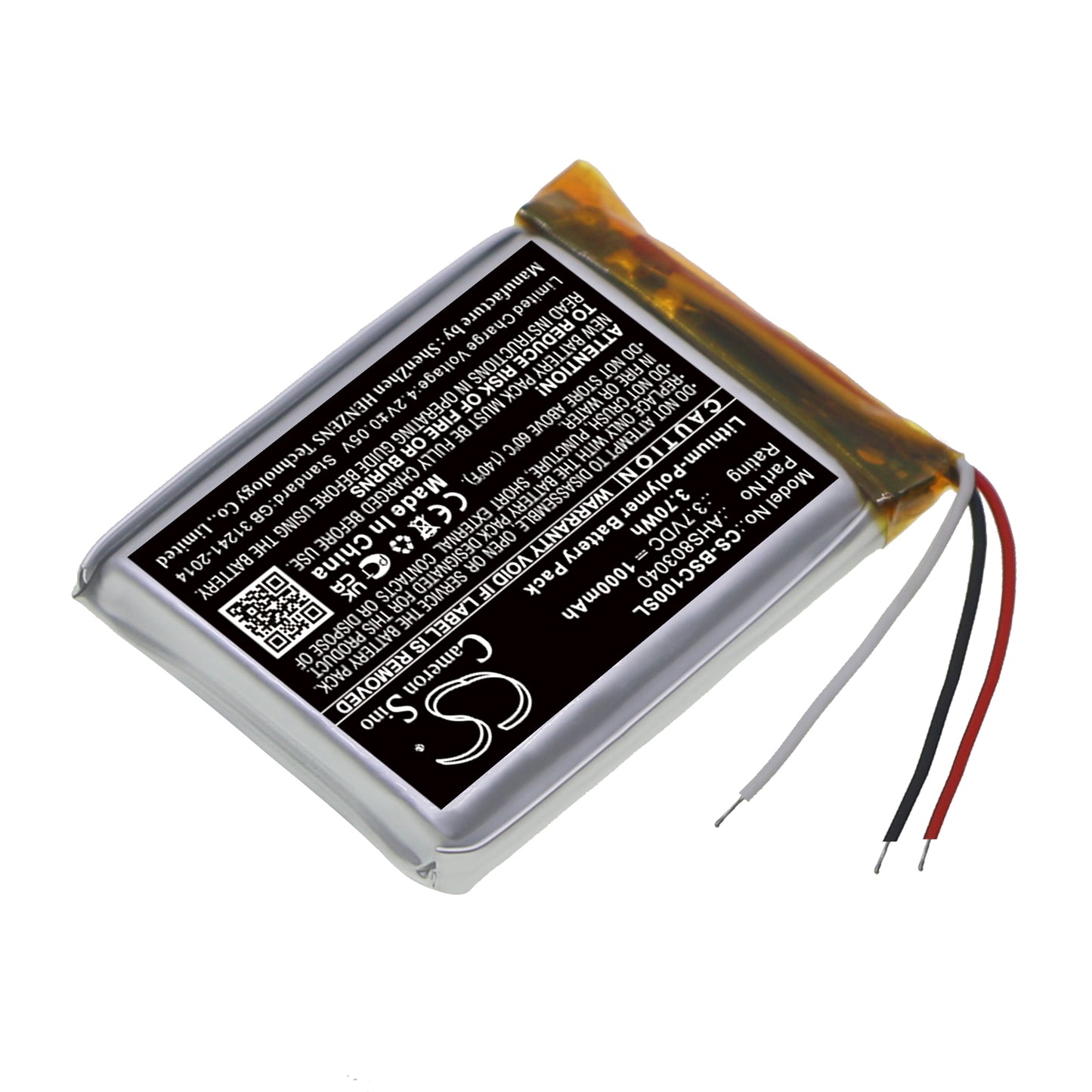 Replacement Battery for BOSE SoundWear Companion – 1000mAh / 3.70Wh