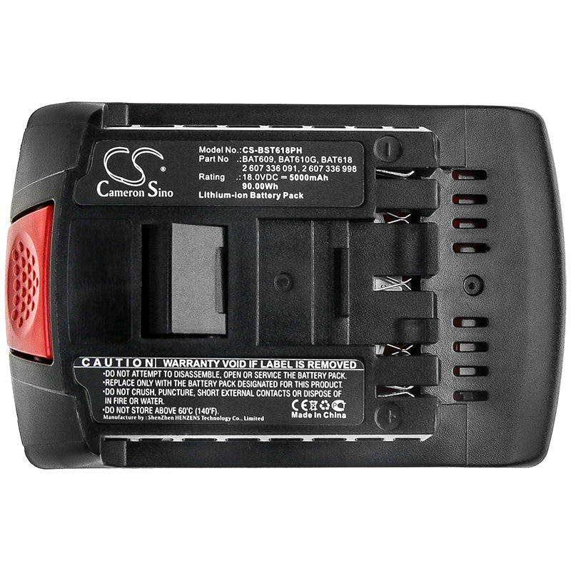 Replacement Battery for Bosch 17618 – Power Tools – 5000mAh / 90.00Wh / 18.0V