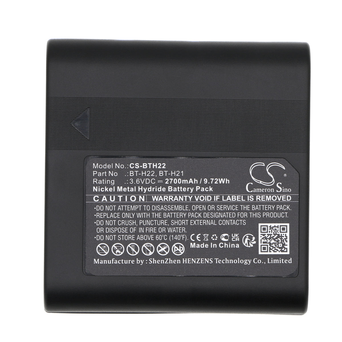 Replacement Battery for Sharp VL-AH50S – Camera – 2700mAh / 3.6V