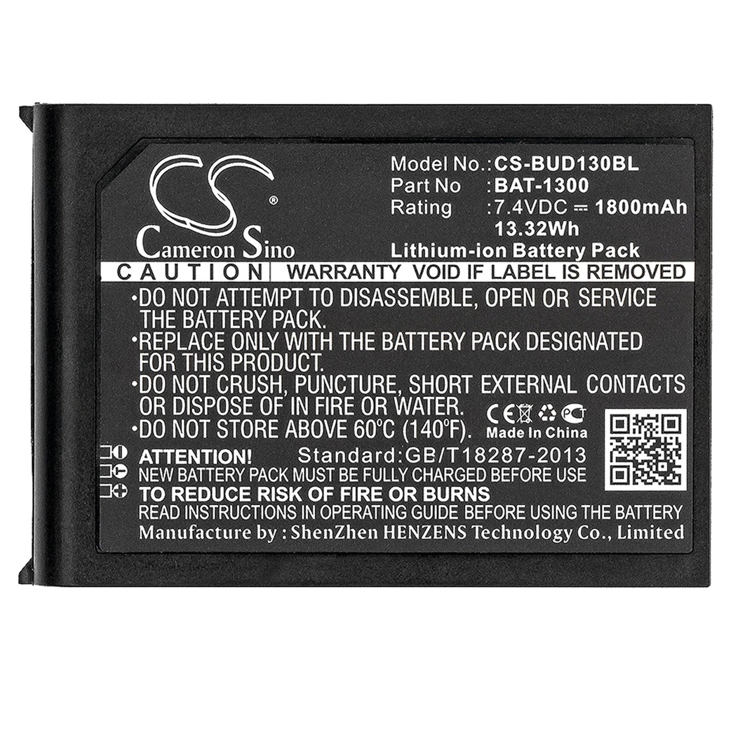 Replacement Battery for Bluebird Pidion BIP-1300 – Barcode Scanner – 1800mAh / 13.32Wh / 7.4V