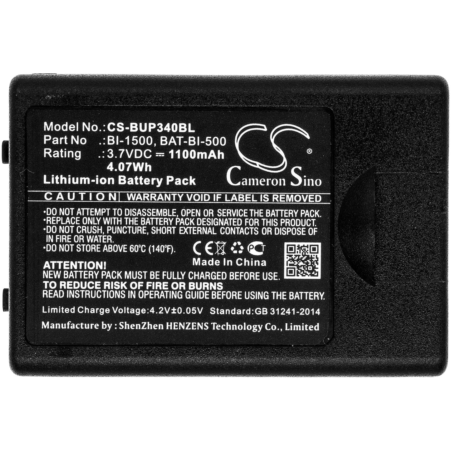 Replacement Battery for Bluebird EG-340 – Barcode Scanner – 1100mAh / 4.07Wh / 3.7V