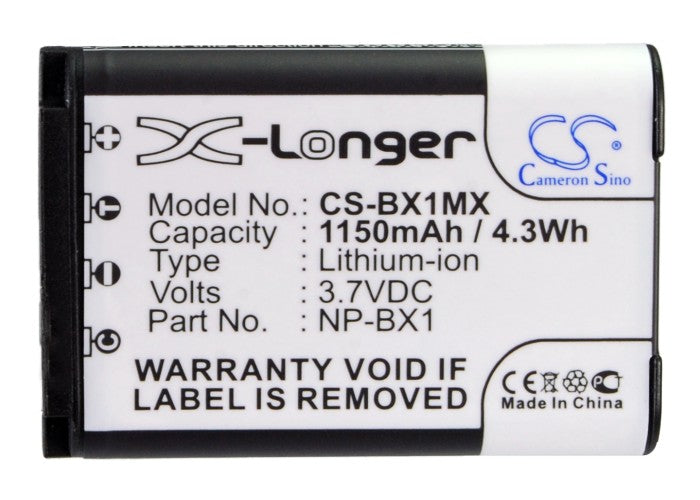 Replacement Battery for Sony Cyber-shot DSC-HX300 – Camera – 1150mAh / 4.26Wh / 3.7V