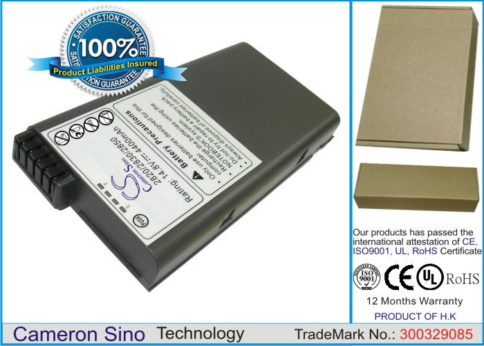Replacement Battery for Clevo 2820 – Notebook, Laptop – 3600mAh / 14.8V - image 1