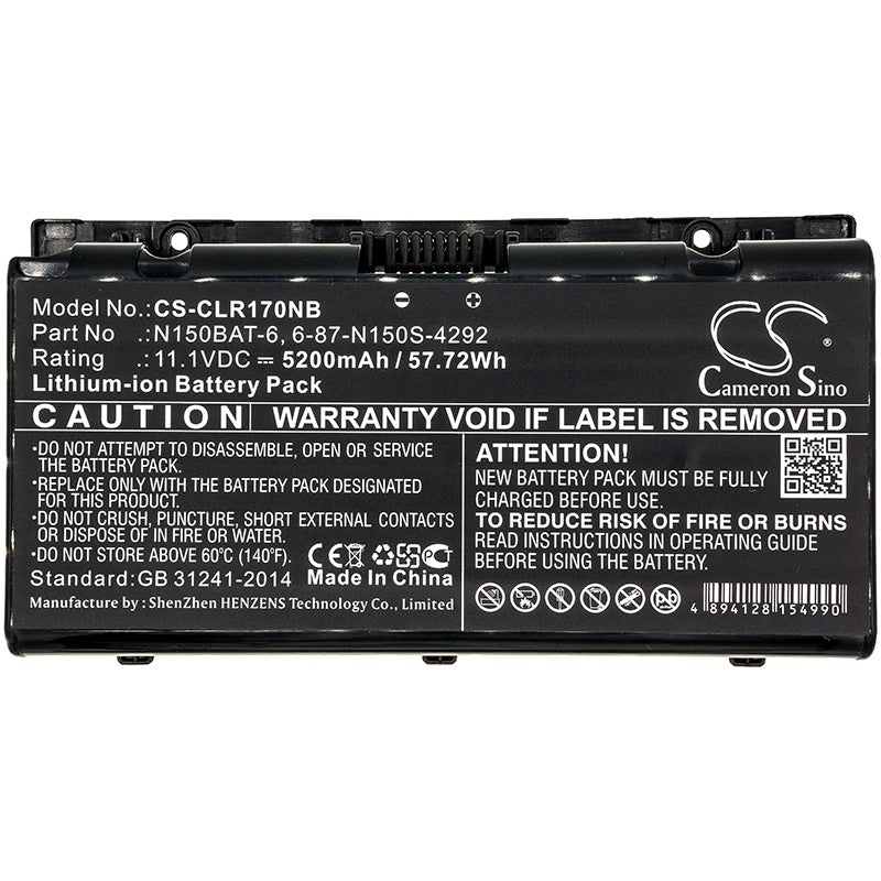 Replacement Battery for Clevo N170RD – Notebook, Laptop – 5200mAh / 11.1V - image 3