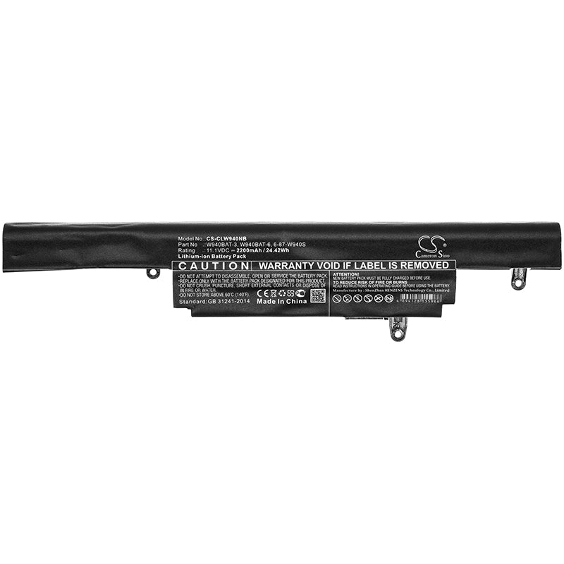 Replacement Battery for Clevo Premium Tv Xs3210 – Notebook, Laptop – 2200mAh / 24.42Wh / 11.1V