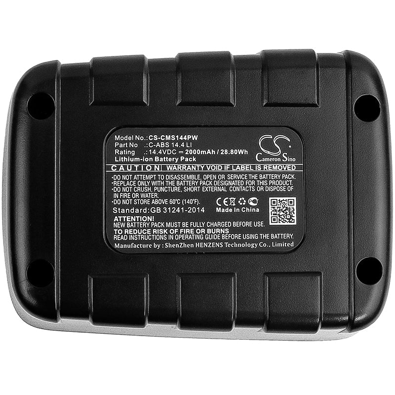 Replacement Battery for CMI C-AS 14.4 – Power Tools – 2000mAh / 28.80Wh / 14.4V