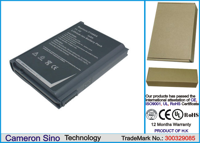 Replacement Battery for Compaq OmniBook 4111 – Notebook, Laptop – 6600mAh / 11.1V - image 1