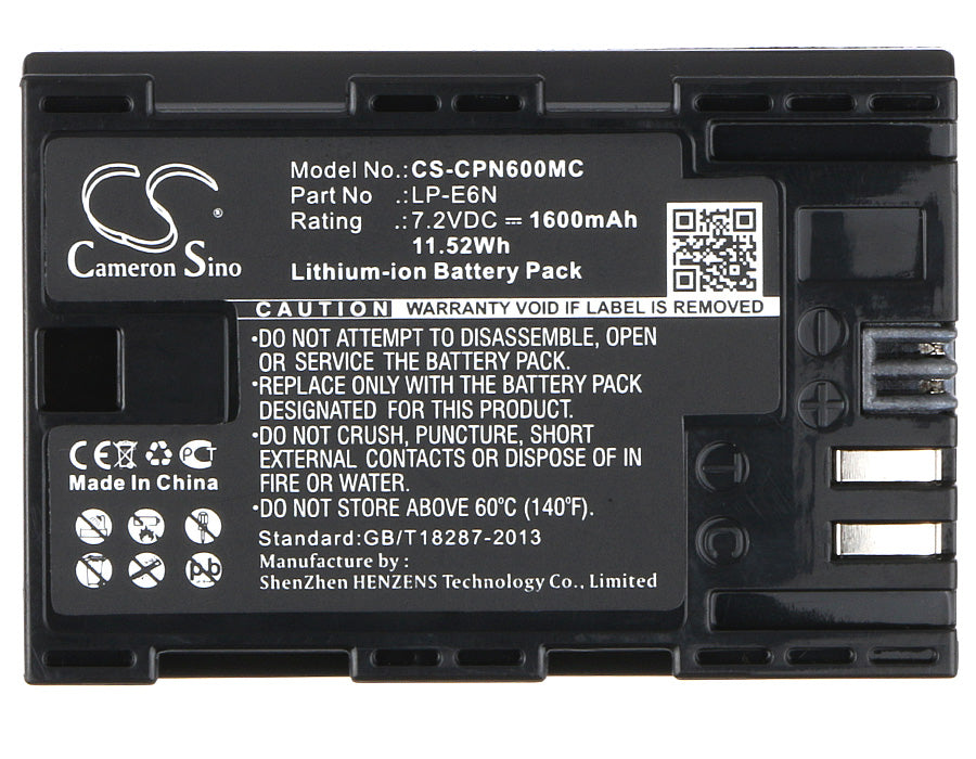 Replacement Battery for Tether Tools | Canon Air Direct – Camera – 1600mAh / 7.2V
