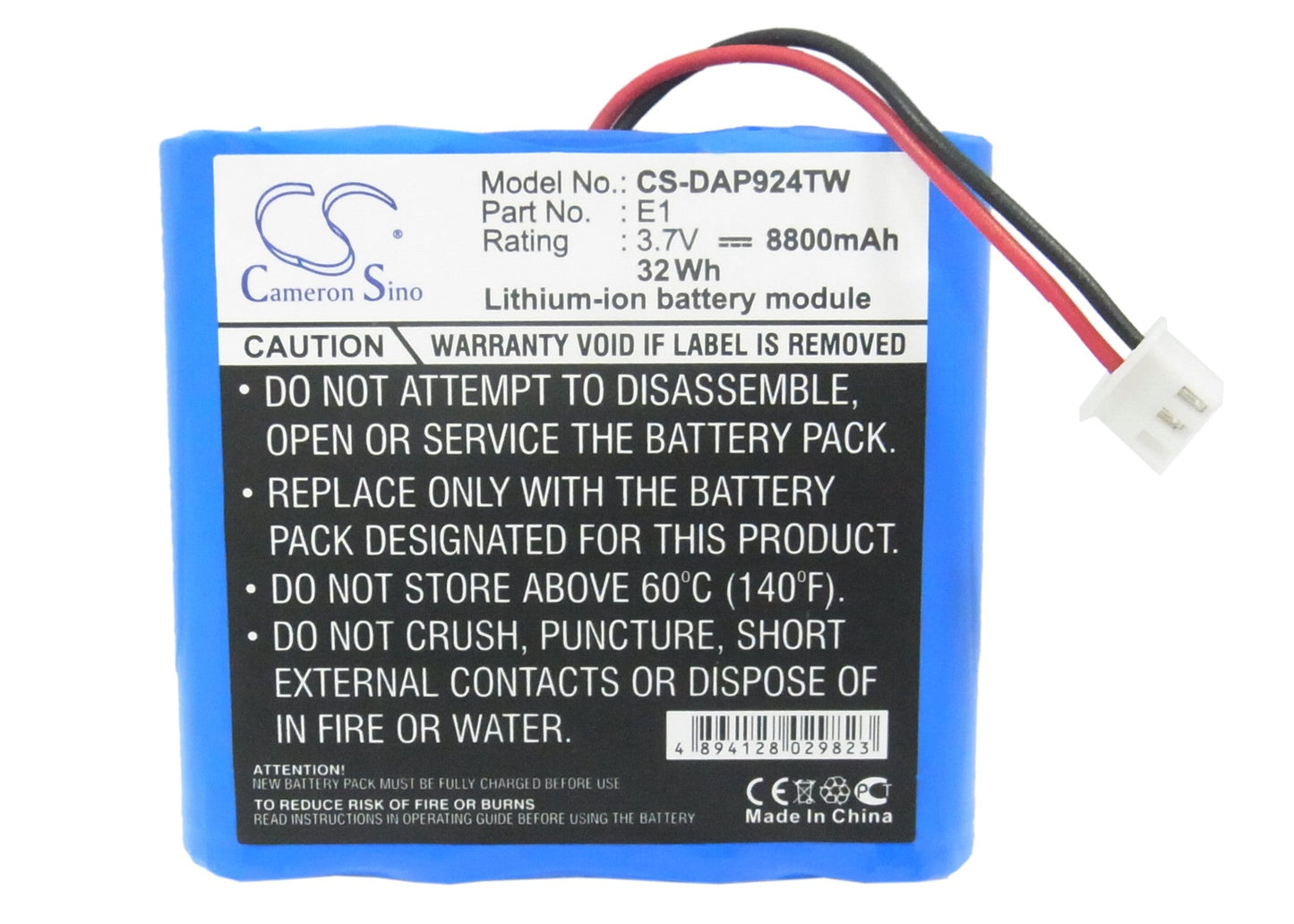 Replacement Battery for Pure Evoke 1S – DAB Digital – 8800mAh / 32.56Wh / 3.7V