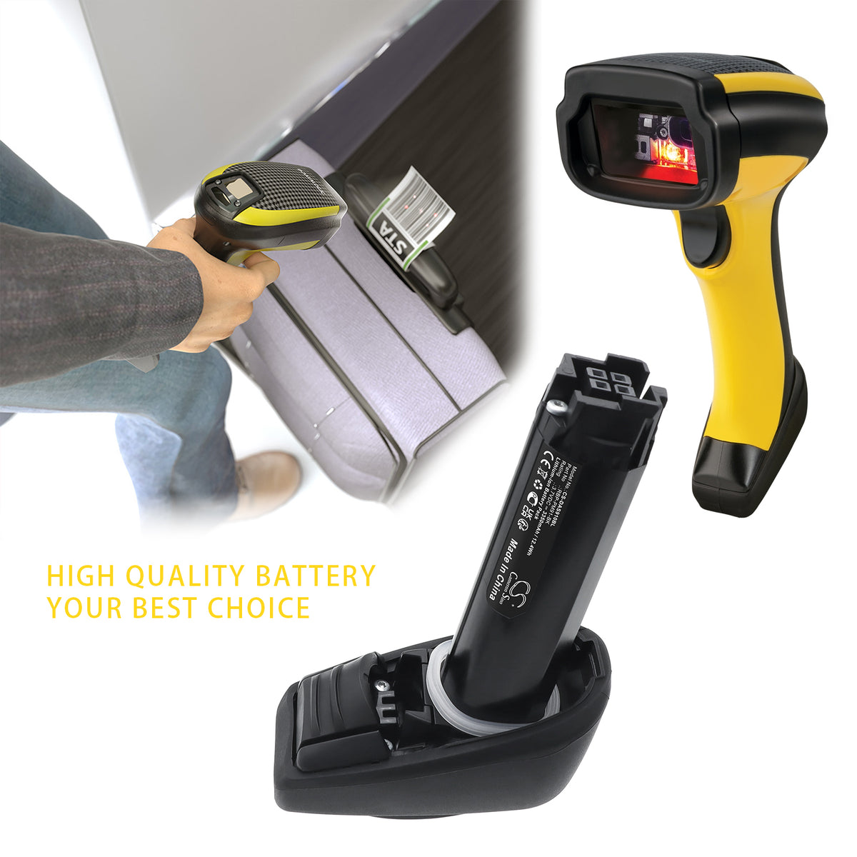 Replacement Battery for Datalogic PowerScan PBT9100 – Barcode Scanner – 3350mAh / 3.7V