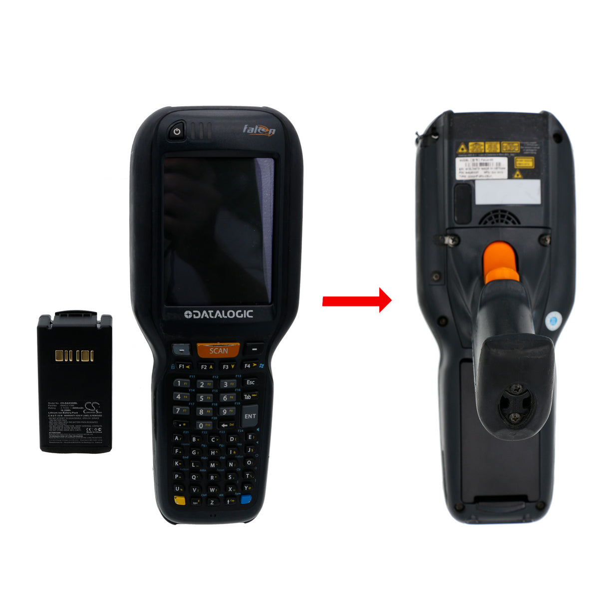 Replacement Battery for Datalogic Falcon X3 – Barcode Scanner – 4400mAh / 3.7V