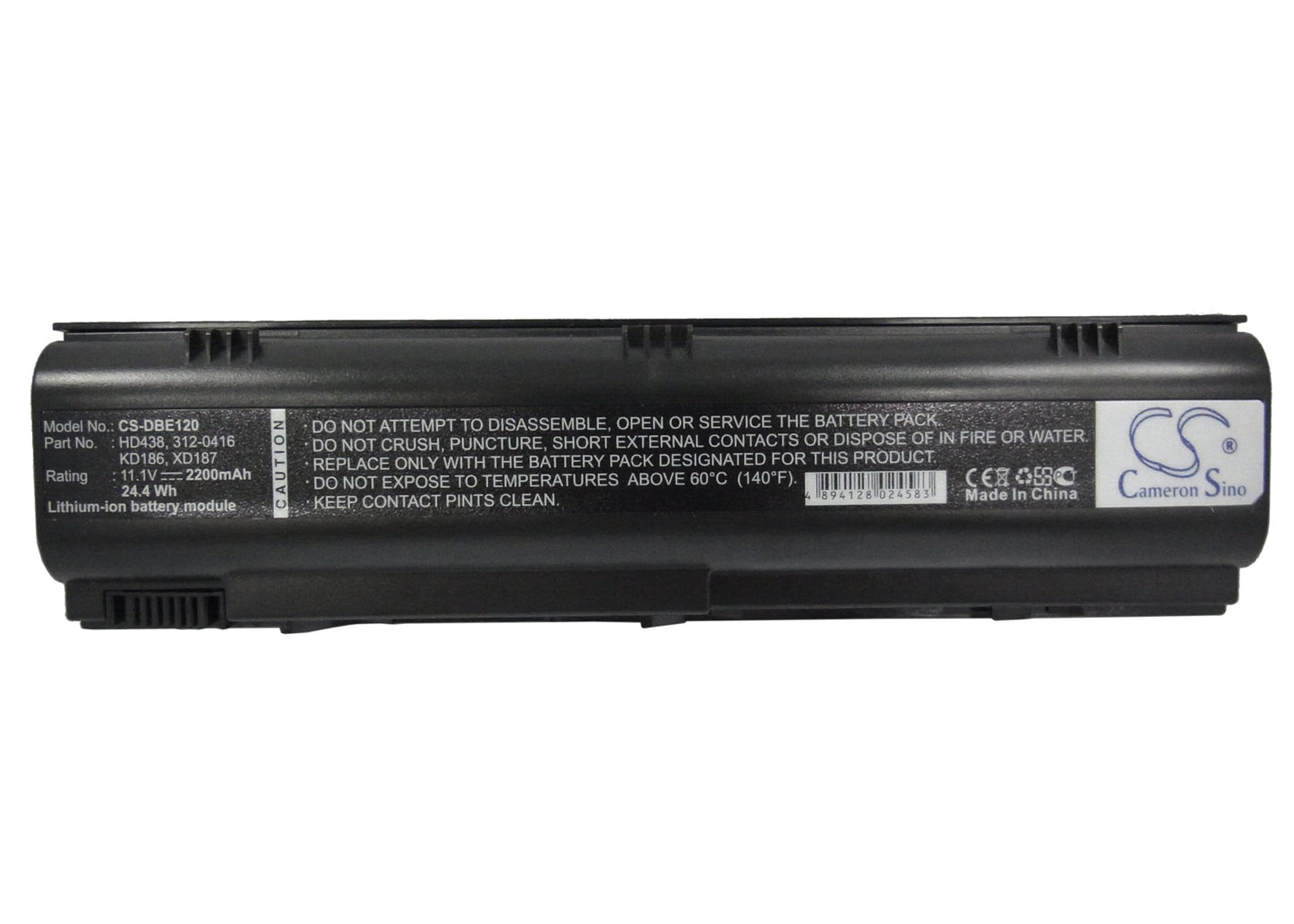 Replacement Battery for Dell Inspiron 1300 – Notebook, Laptop – 2200mAh / 11.1V - image 5