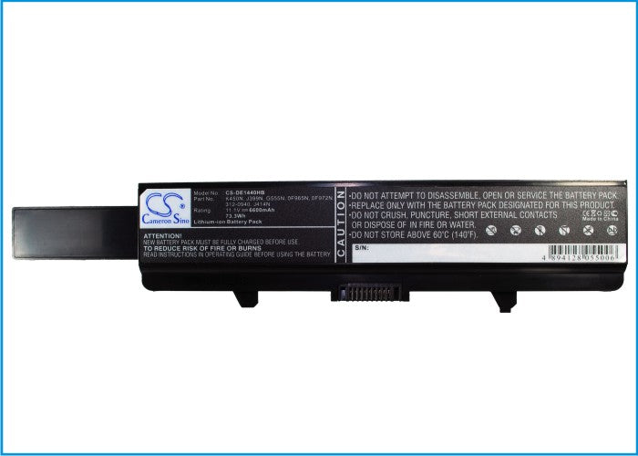 Replacement Battery for DELL Inspiron 1440 – Notebook, Laptop – 6600mAh/73.3Wh / 11.1V
