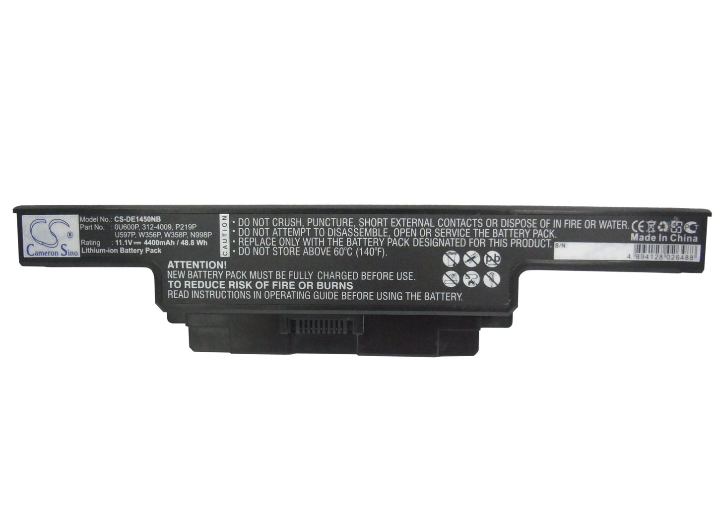 Replacement Battery for DELL Studio 1450 – Notebook, Laptop – 4400mAh / 11.1V