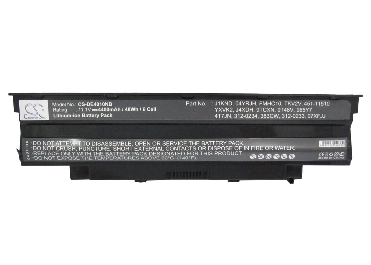 Replacement Battery for DELL 1445 – Notebook, Laptop – 4400mAh / 48.84Wh / 11.1V