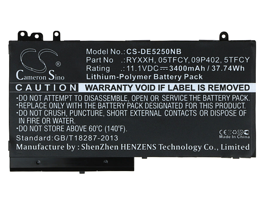 Replacement Battery for DELL Latitude 12 5000 – Notebook, Laptop – 3400mAh / 37.74Wh / 11.1V
